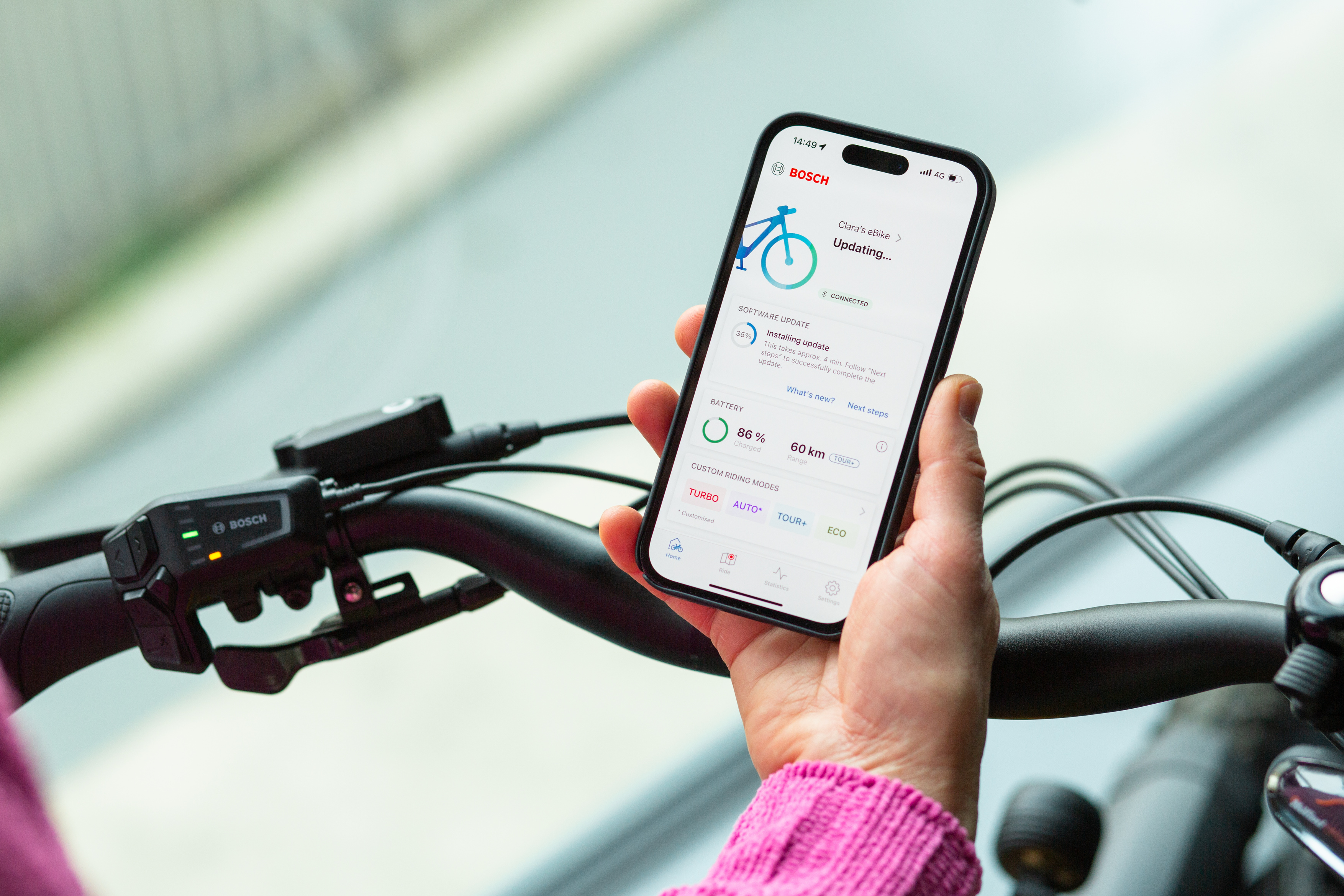 Milník Chytrý Systém: Aplikace eBike Flow jako digitální asistent