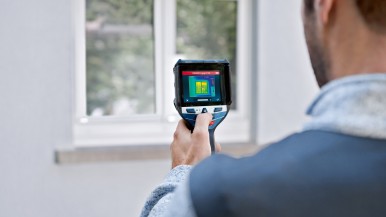 Ještě přesnější záznam povrchových teplot: Termokamera Bosch GTC 600 C Professional 