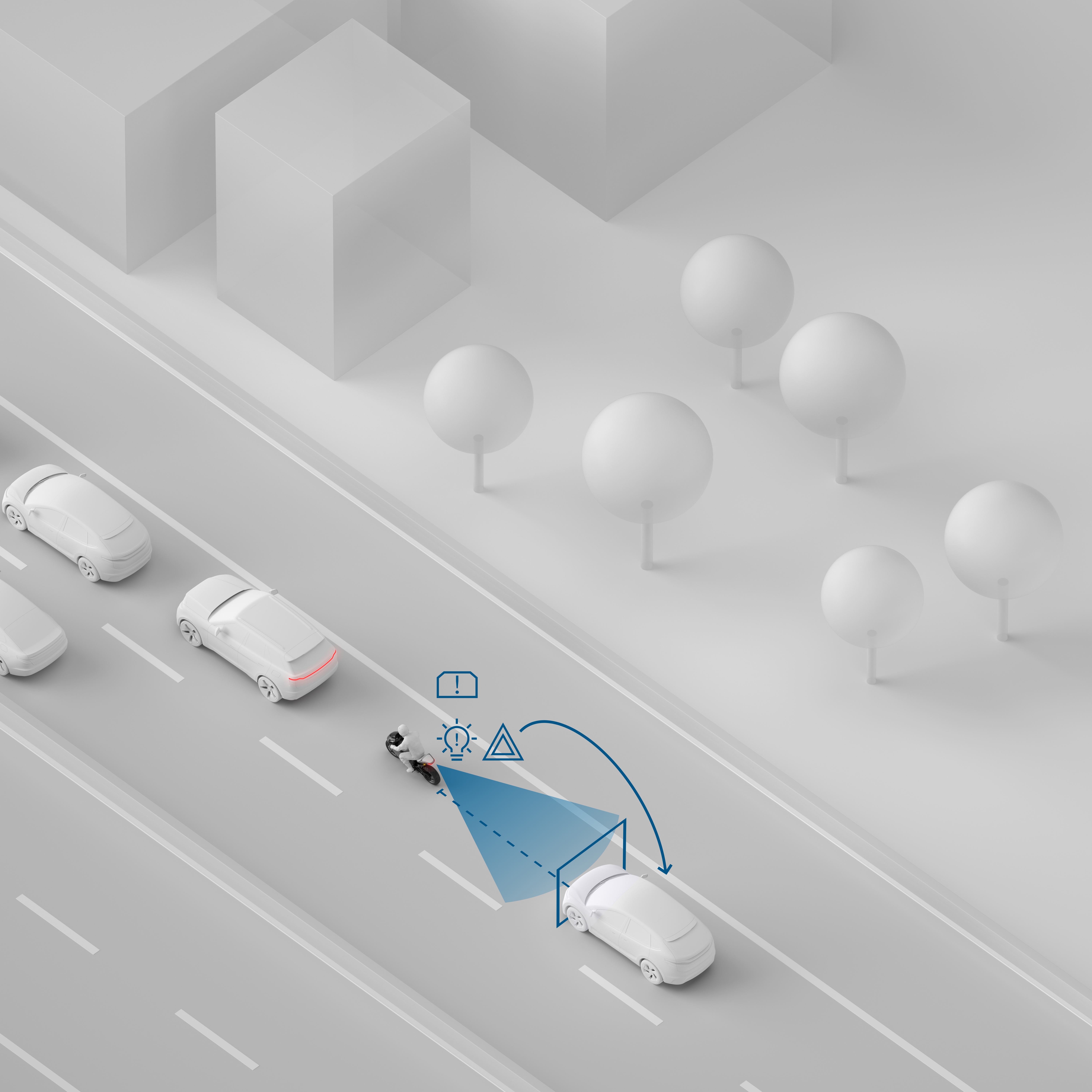 Rear collision warning (RCW) 