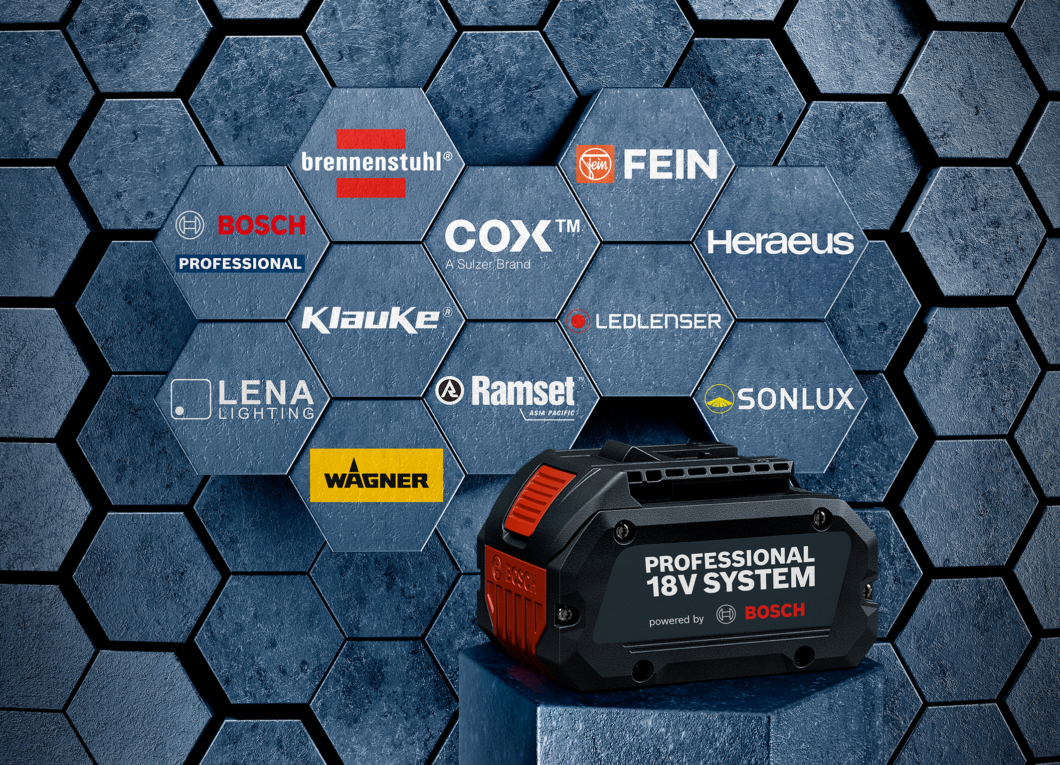 Fein and Heraeus extend range of applications: Further expansion of the Bosch Professional 18V System 