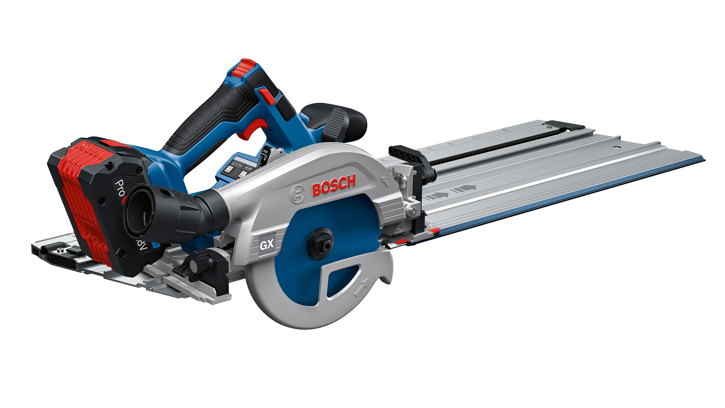 New in the Professional 18V System: First Bosch cross-cutting guiderail compatible circular saw