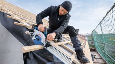 New in the Professional 18V System: First Bosch cross-cutting guiderail compatib ...