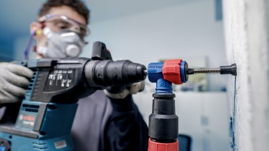 For clean drilling in interior construction: Bosch Expert SDS Clean plus-8X dril ...