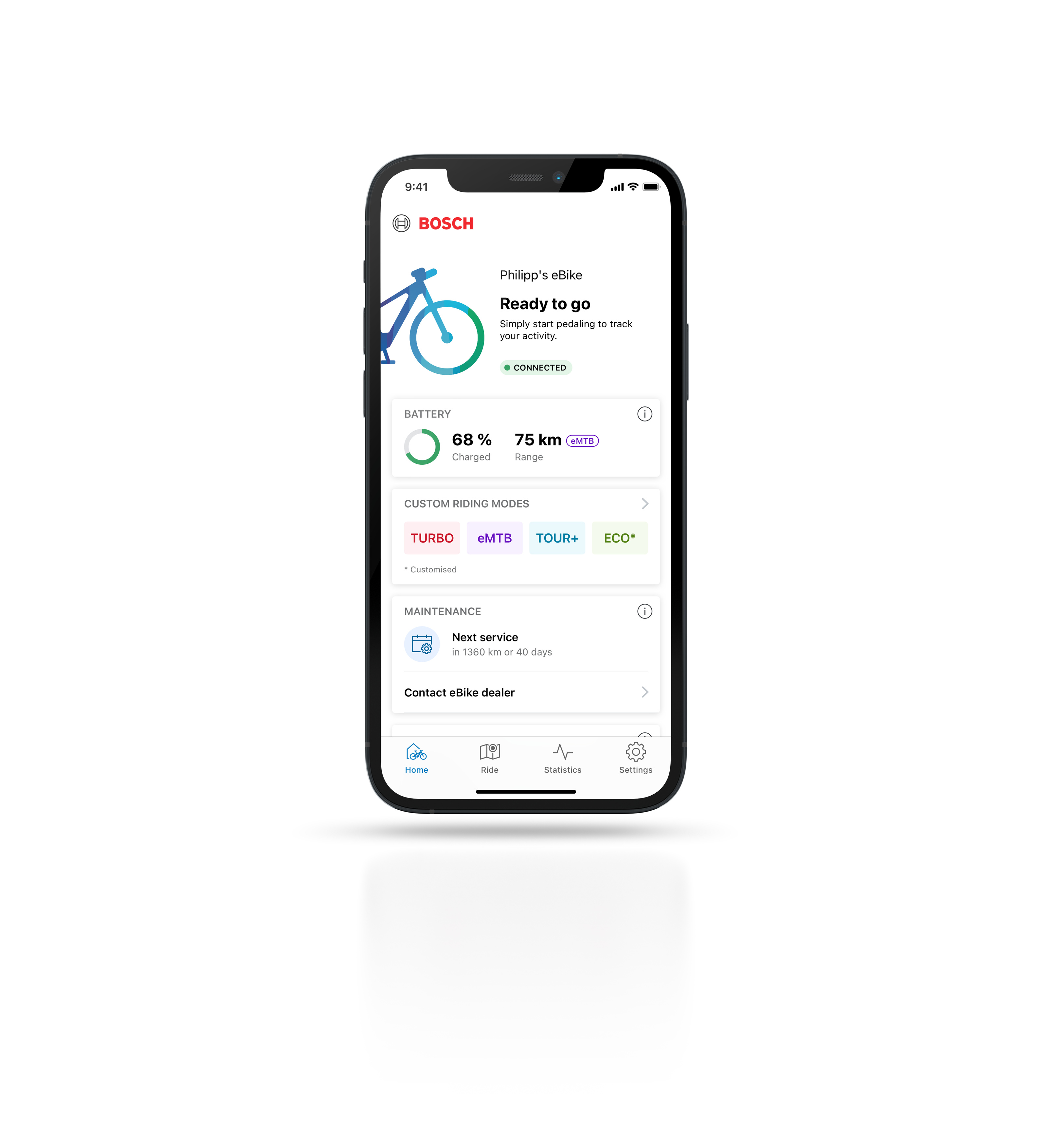 eBike Flow app as offered by Bosch or customised