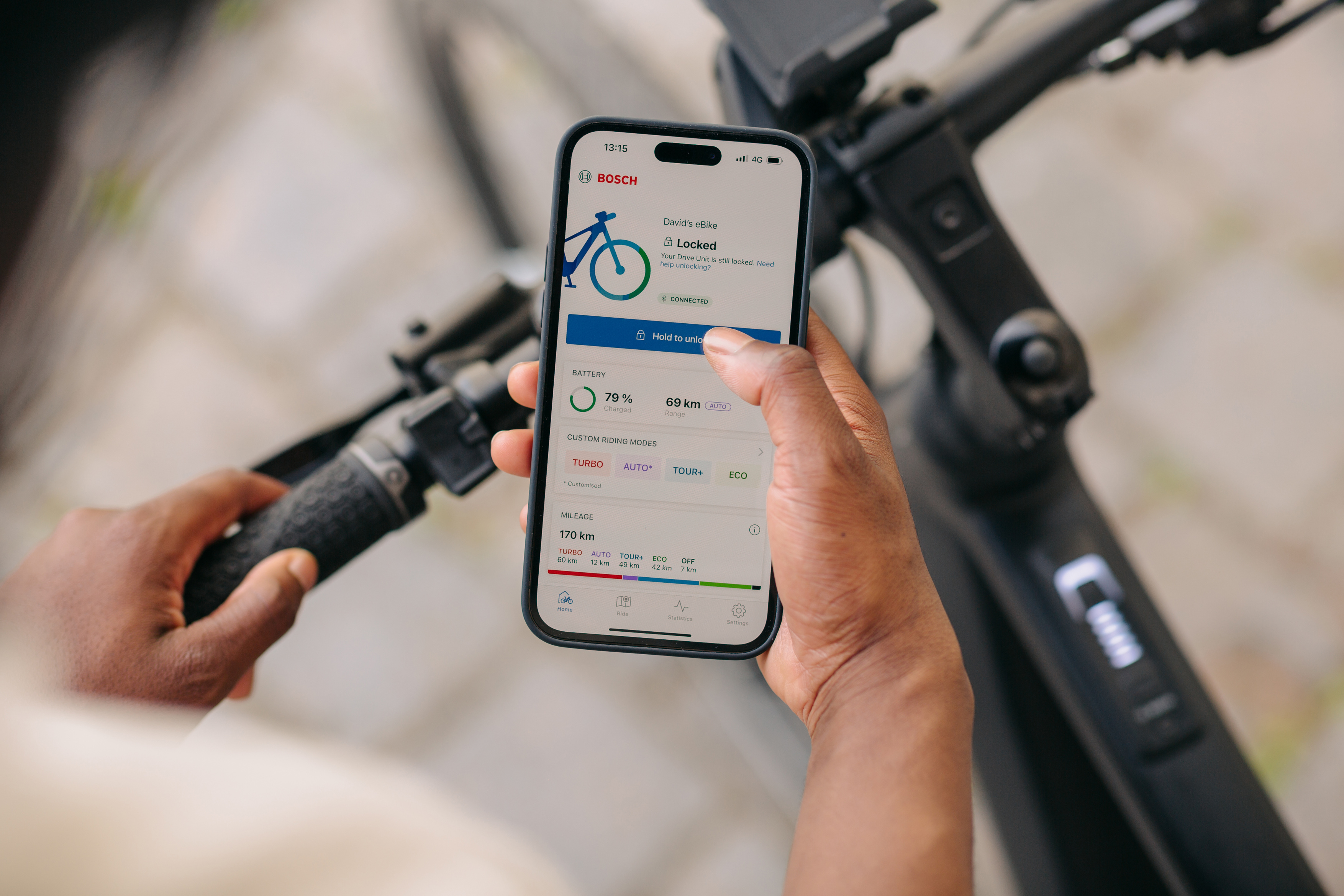 Additional theft protection: parking the eBike with complete confidence