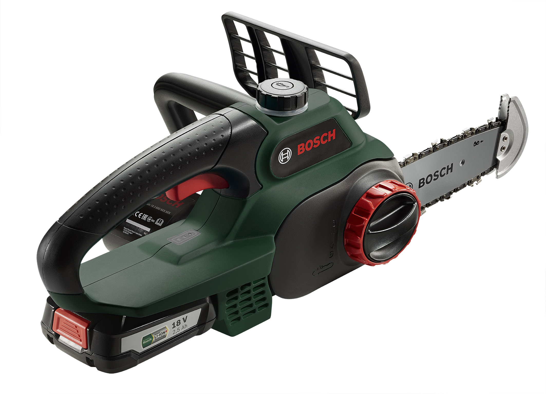 Saw with particular comfort and control: Convenient 18 volt chainsaw from  Bosch - Bosch Media Service