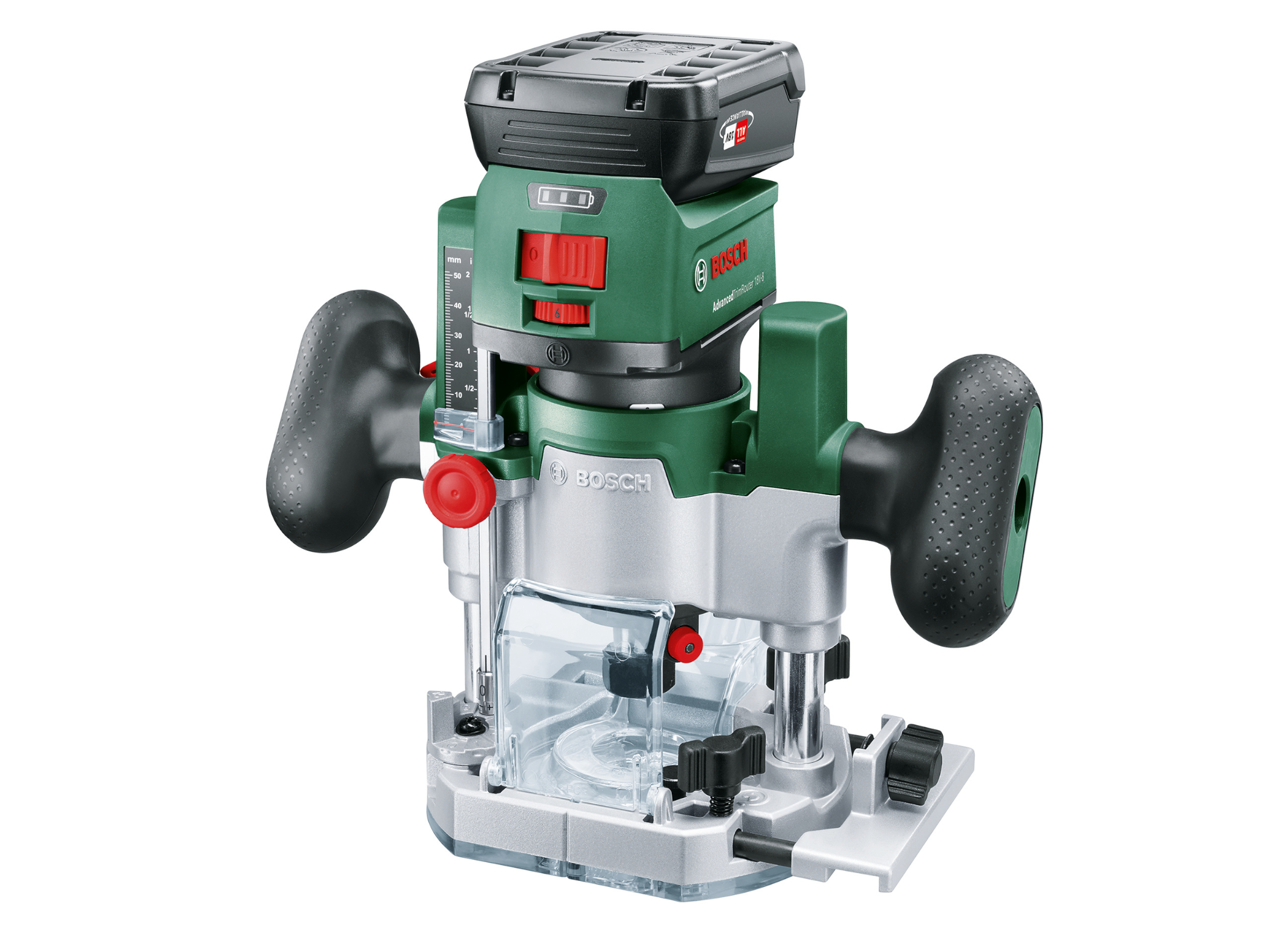 Addition for AdvancedTrimRouter 18V-8 from Bosch: New router plunge base  for DIYers - Bosch Media Service