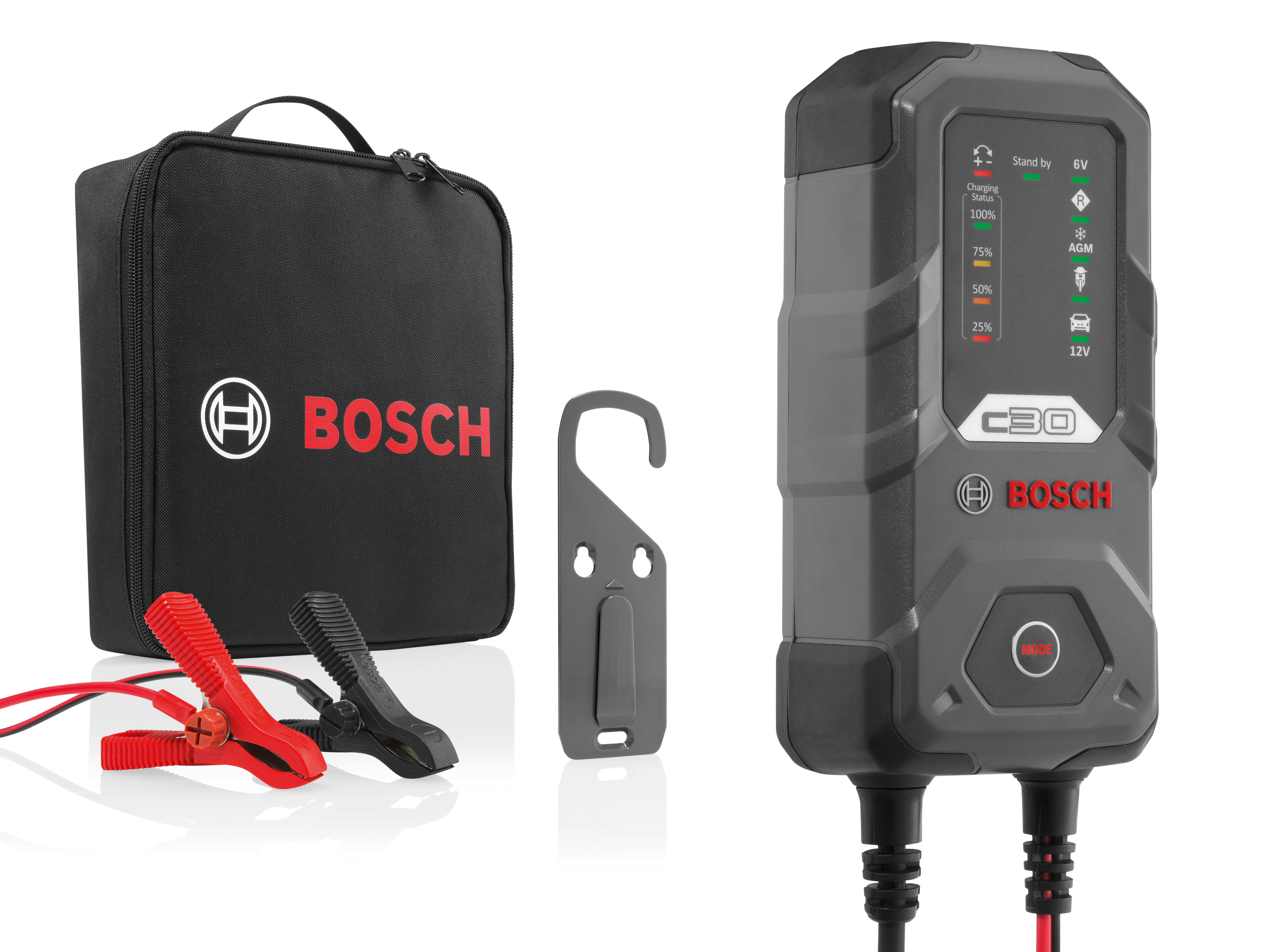 Bosch C3 - Intelligent and Automatic Battery Charger - 6V-12V